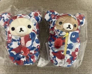 리락쿠마 코리락쿠마 엑스포 봉제 인형 2종 세트