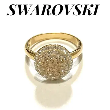 SWAROVSKI 스와로브스키 반지 파베 골드