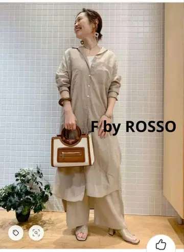 F by ROSSO 린넨 롱 셔츠 원피스 어반 리서치 로쏘