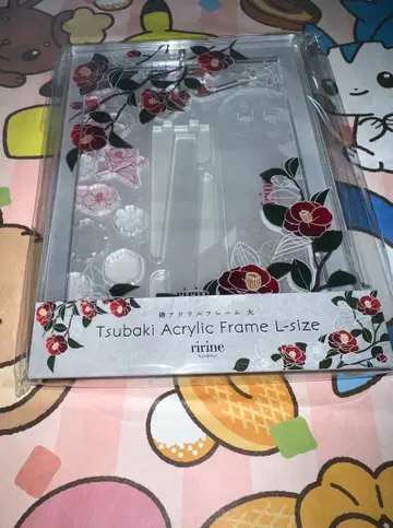 후쿠야 붉은 동백에 눈 동백 아크릴 프레임 대