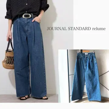 JOURNAL STANDARD relume 턱 데님 와이드 레그