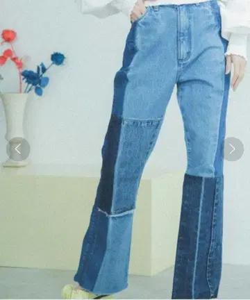 WRANGLER 패치워크 데님 팬츠 M 사이즈