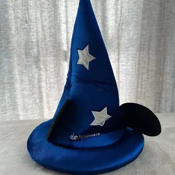 파란 마법사 모자 별 모티브