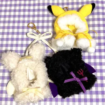 봉제 인형 의류 10cm 천사 악마 피카츄 판초 봉제 인형 체리