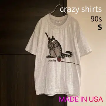 90년대 USA제 크레이지 셔츠 크리반 캣