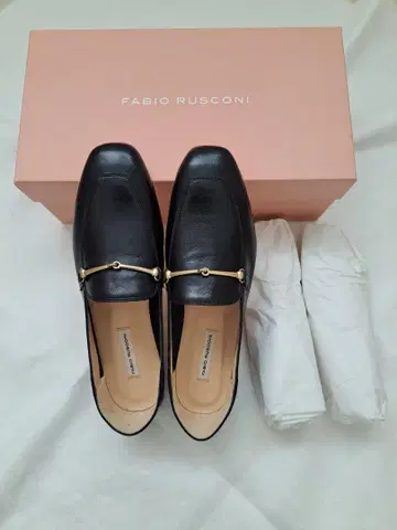 FABIO RUSCONI 파비오 루스코니 블랙 로퍼 36 미착용