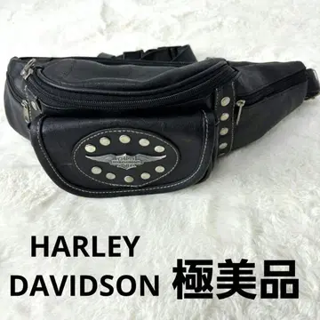 80s Harley-Davidson 스터드 바디백 힙색
