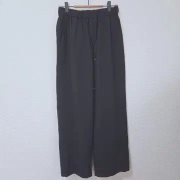 노리즈 블랙 와이드 팬츠 허리밴딩 여성용 M