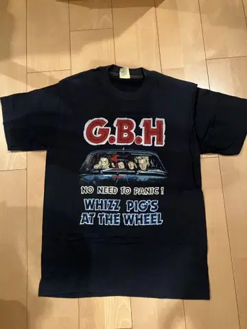 G.B.H. 티셔츠 빈티지 밴드 티 락 티 하드코어 80s