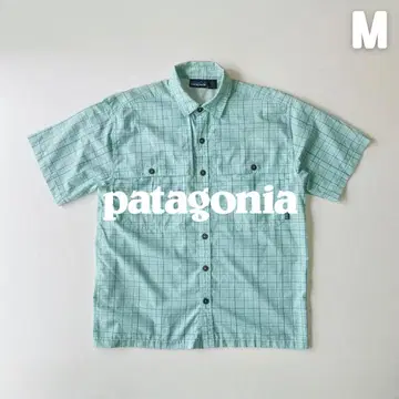 Patagonia 2003년 제작 S/S 트로피컬 플랫 셔츠 M 그린