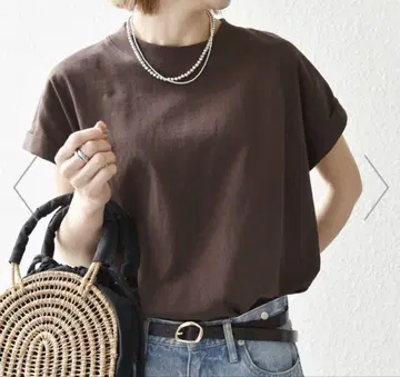 SHIPS any USA 코튼 프렌치 슬리브 TEE