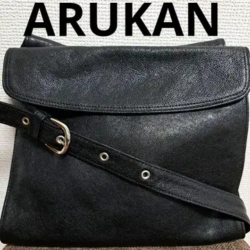 ARUKAN 아르칸 일본제 천연 가죽 숄더백 사코슈 중고