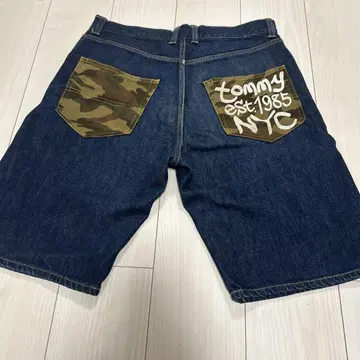 TOMMY ESTABLISHED 1985 데님 숏 팬츠