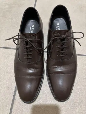 REGAL 다크 브라운 가죽 신발 25cm