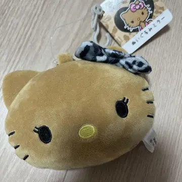 일광화상 키티 봉제 인형 거울 레오파드 무늬