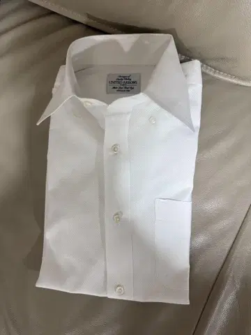UNITED ARROWS 슬림핏 메쉬 화이트 면100 size 37