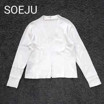 [ 새상품급 ] 소쥬 SOEJU 화지 블렌드 숏 니트 자켓