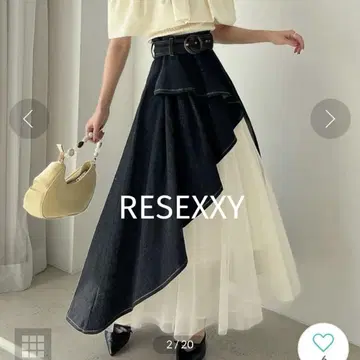 [ RESEXXY ] 리젝시 튤 볼륨 스커트 블랙