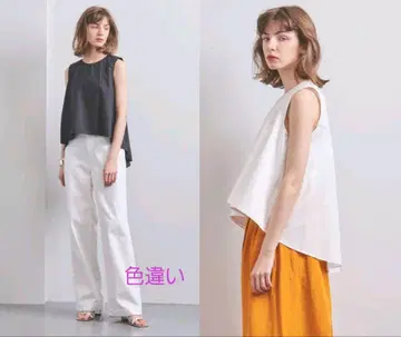 AEWEN MATOPH 크루넥 슬리브리스 블라우스 유나이티드 애로우즈