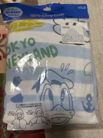 후드 부착 거즈 타월