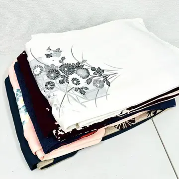 츠케사게 기모노 순수 실크 5벌 묶음 판매 리메이크 재료 S-1266
