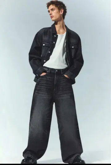 h&m 슈퍼 배기 데님 30/30
