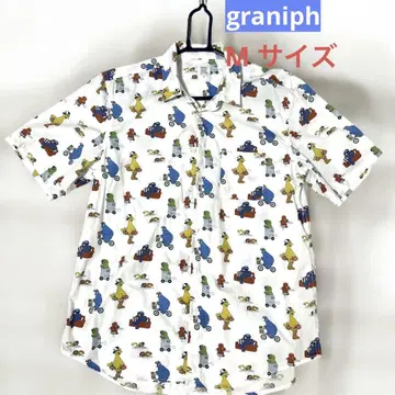 새상품급 graniph 그라니프 세서미 스트릿 반팔 유니섹스 M 올 패턴