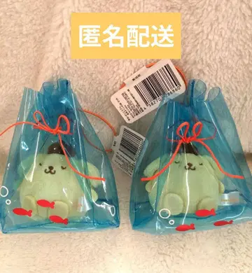 익명 배송 2개 세트 폼폼푸딩 포장마차 마스코트 금붕어