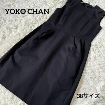 YOKO CHAN 슬리브리스 무릎 기장 원피스 면 100%