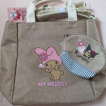 My Melody 마더백 베이지 시마무라 일광화상 쿠로미 파우치