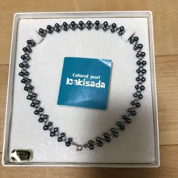 kakisada 진주 목걸이 블루 계열