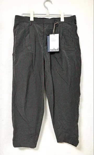 미사용품 컬러 비콘 체크 팬츠 21SCM-P01101