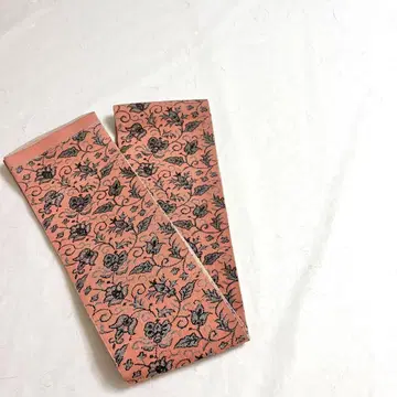 반폭 오비 꽃+덩굴 패턴 은실 다크 컬러 PO-3238