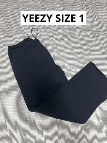 YEEZY VULTURES 롱 팬츠 블랙 사이즈 1 새상품