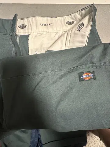 Dickies 루즈핏 그린 워크 팬츠