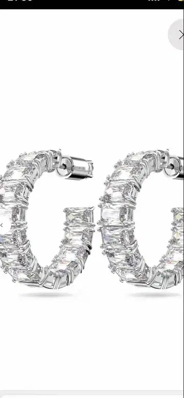 스와로브스키 SWAROVSKI Millenia 후프 귀걸이 밀레니아