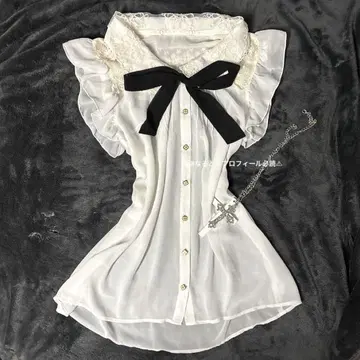 다크 코어 다크 코케트 발레 코어 프릴 코케트 리본 레이스