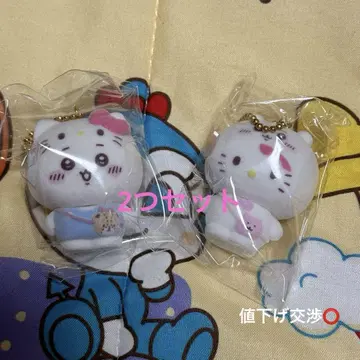 치이카와 산리오 콜라보 플로키 마스코트 참 치이카와 키티