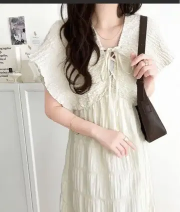 마조리카 플리츠 개더 사용 플레어 원피스 mily bilet