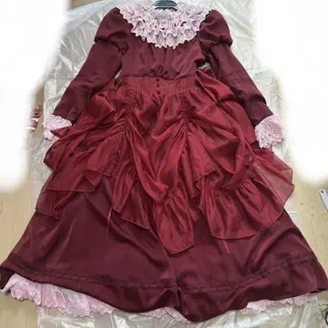 별 상자 웍스 빨간색 원피스 덤