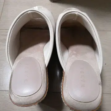 RANDA 화이트 코르크 힐 샌들