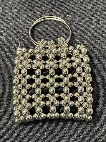 SILVER BEADED MINI 백 moussy 숄더백