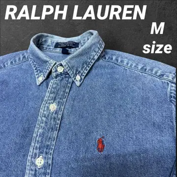 RALPH LAUREN 랄프 로렌 데님 버튼 다운 셔츠 M