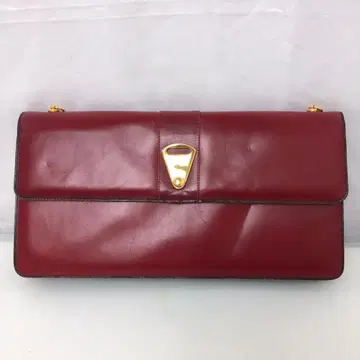 천연 가죽 파티 백 레드 7156