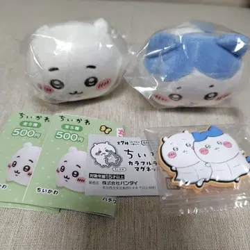 치이카와 네소베리 봉제 인형 컬러풀 러버 마그넷 치이카와 하치와레