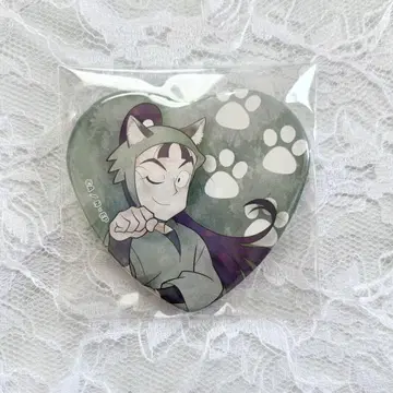 닌타마 란타로 캔뱃지 난자타운 하트 캔뱃지 고양이 저택 타치바나 센조