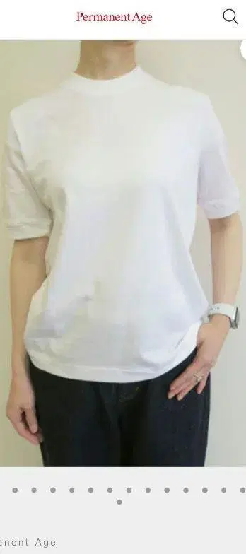 파마네에이지 5분 소매 풀오버 LL