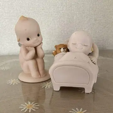 가토 공예 큐피 로즈 오닐 비스크 인형 2개 세트
