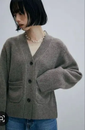 ADAM ET ROPE 캐시미어 가디건 긴팔
