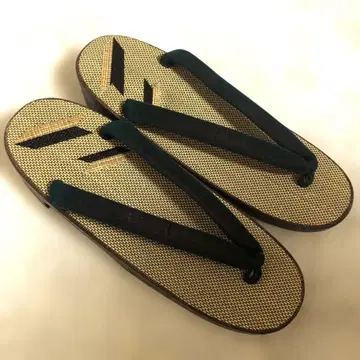 빈티지 여성용 일본 나막신, 깃털 장식